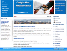 Tablet Screenshot of craiglockhartmedicalgroup.co.uk